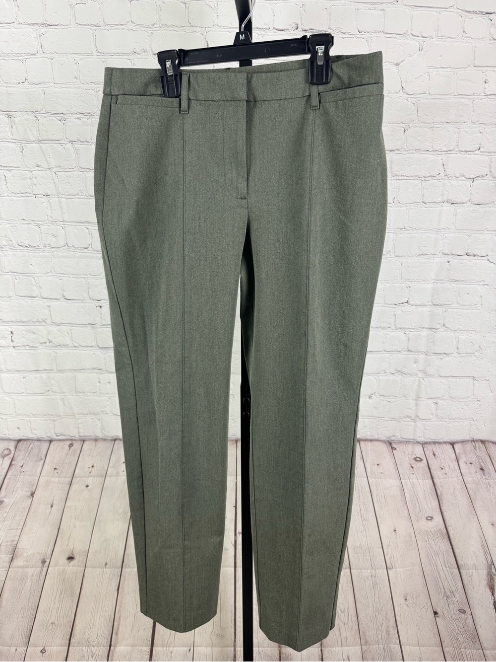 J. Jill Olive Green High Rise Tapered Ankle Dress Pants Trouser Size 10